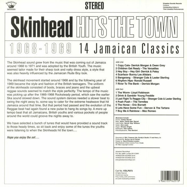Various – Skinhead Hits The Town 1968-1969 - LP