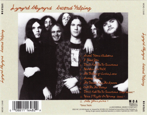 Lynyrd Skynyrd - Second Helping - CD