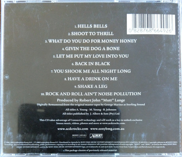 AC/DC – Back In Black - CD
