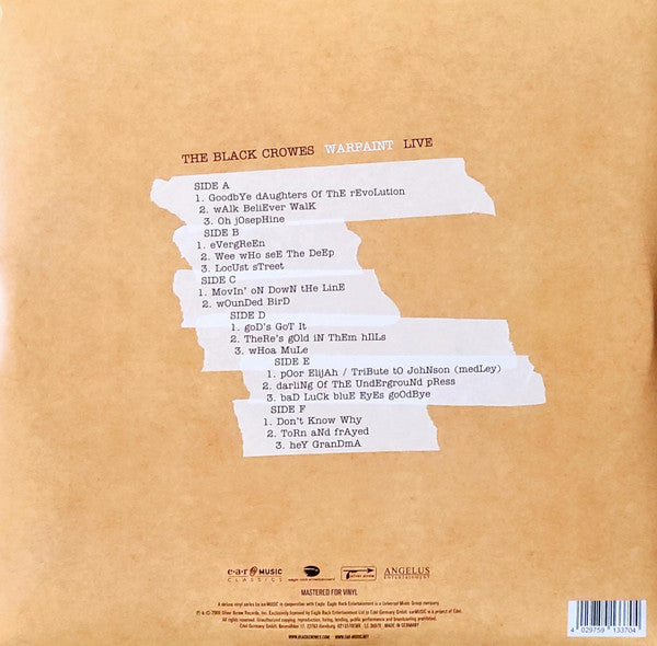 The Black Crowes – Warpaint Live - LP