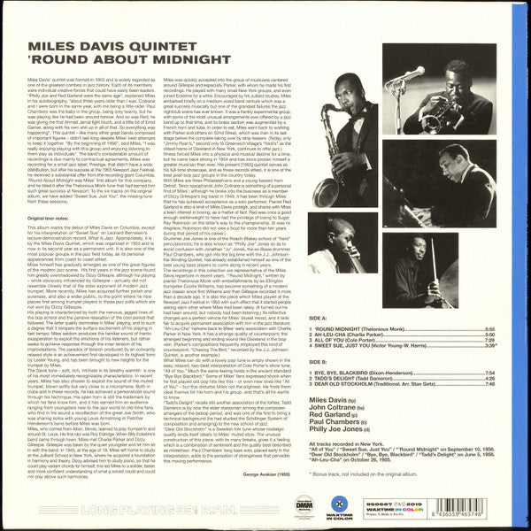 Miles Davis – 'Round About Midnight - LP