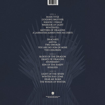 The City of Prague Philharmonic Orchestra – Music Of Game Of Thrones - 2LP