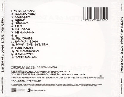 System Of A Down – Steal This Album! - CD