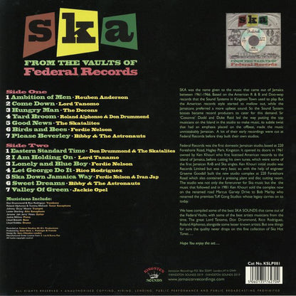 Various – Ska: From The Vaults Of Federal Records - LP