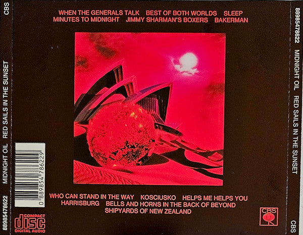 Midnight Oil – Red Sails In The Sunset - CD