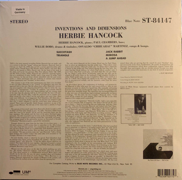 Herbie Hancock – Inventions & Dimensions - LP