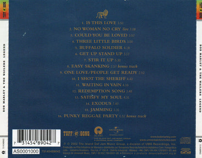 Bob Marley & The Wailers – Legend (The Best Of Bob Marley And The Wailers) CD