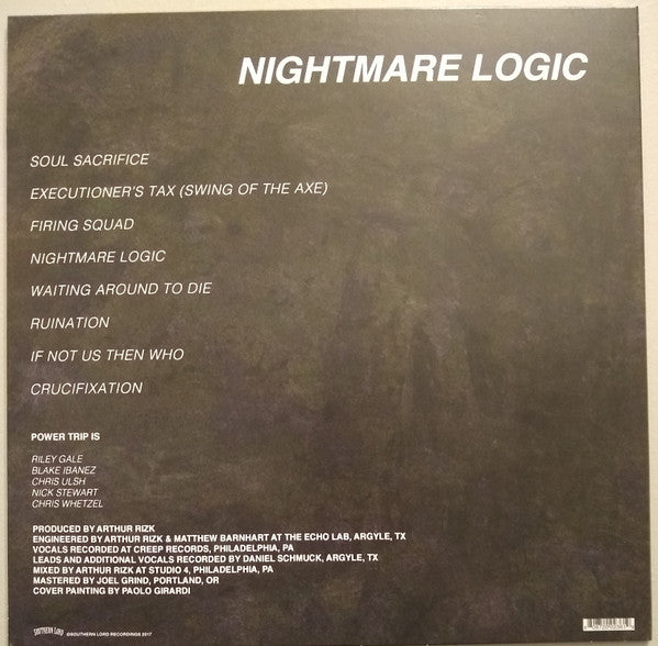Power Trip – Nightmare Logic - LP