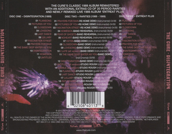 The Cure - Disintegration Deluxe Edition-  3 x CD (Fatbox)