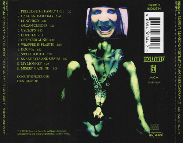 Marilyn Manson – Portrait Of An American Family - CD