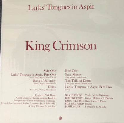 King Crimson – Larks' Tongues In Aspic - LP
