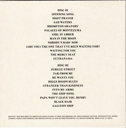 Nick Cave - Idiot Prayer (Nick Cave Alone At Alexandra Palace) - CD