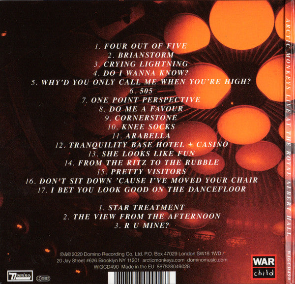 Arctic Monkeys – Live At The Royal Albert Hall - CD