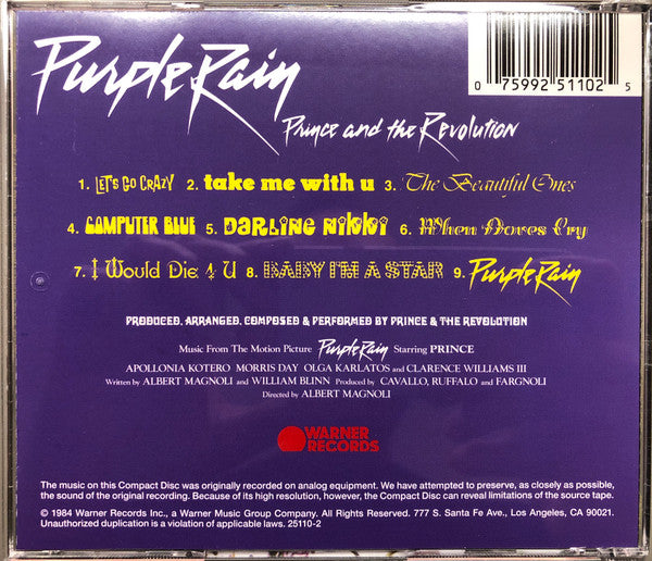 Prince - Purple Rain--CD / Album