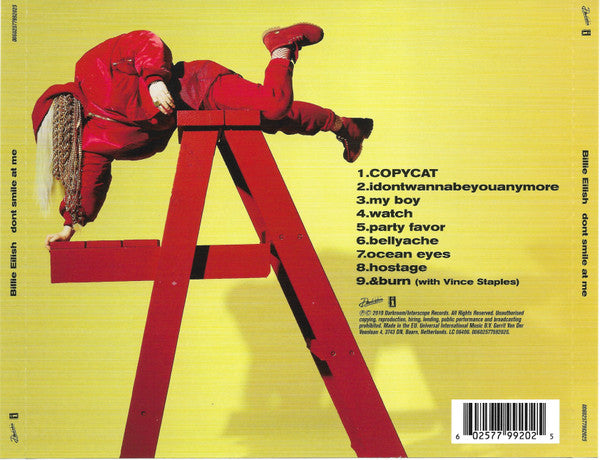 Billie Eilish – Dont Smile At Me - CD