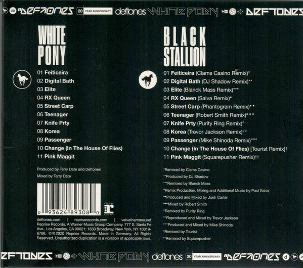 Deftones - White Pony - 2CD (20th Anniversary Edition)