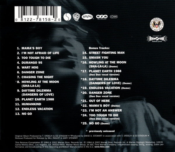 Ramones - Too Tough To Die--CD