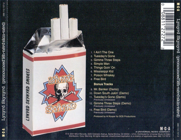 Lynyrd Skynyrd -&nbsp;(Pronounced 'Leh-'nérd 'Skin-'nérd) - CD