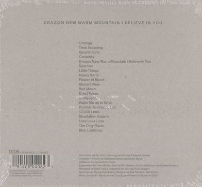 Big Thief – Dragon New Warm Mountain I Believe In You - CD