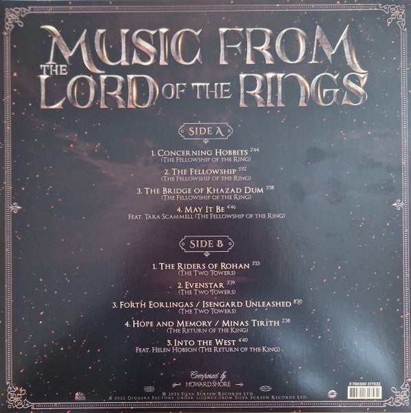 The City Of Prague Philharmonic Orchestra, Crouch End Festival Chorus – Music From The Lord Of The Rings Trilogy - LP