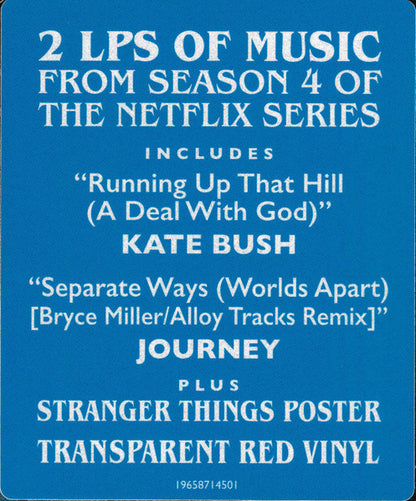 Stranger Things 4: Soundtrack From The Netflix Series (Limited Edition, Red Translucent)