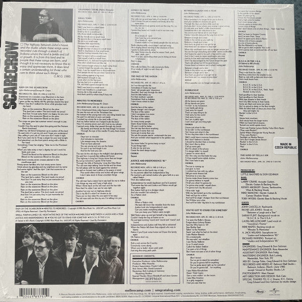 John Cougar Mellencamp – Scarecrow - LP