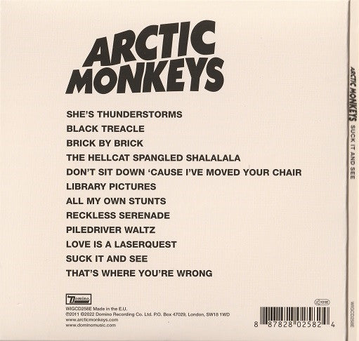 Arctic Monkeys – Suck It And See - CD