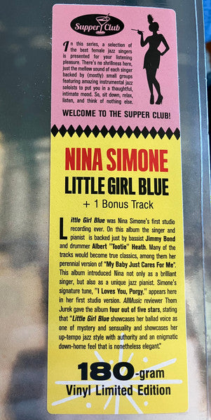 Nina Simone – Little Girl Blue - LP - Limited Edition