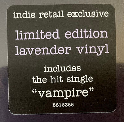 Olivia Rodrigo – Guts - LP (Limited Edition, Lavender)