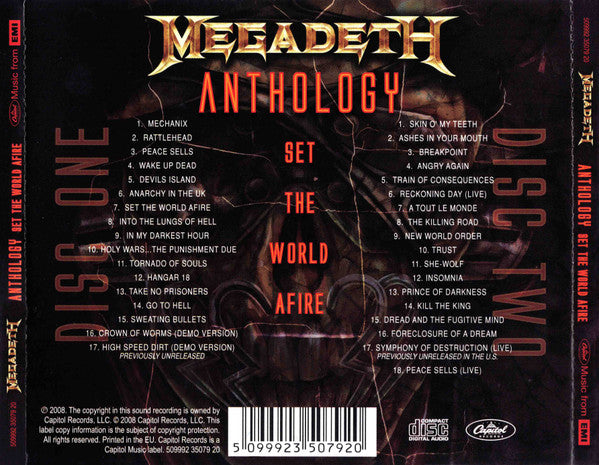 Megadeth – Anthology: Set The World Afire - CD