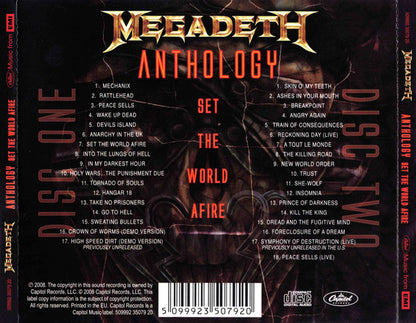 Megadeth – Anthology: Set The World Afire - CD