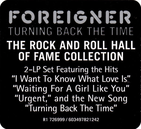 Foreigner – Turning Back The Time - 2LP