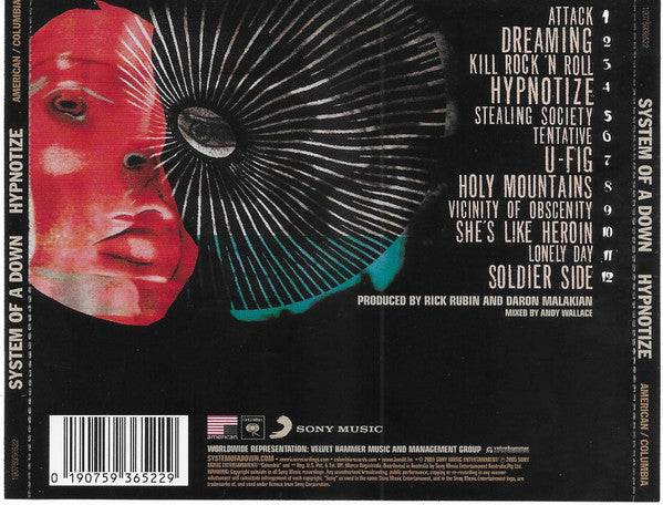 System Of A Down – Hypnotize - CD