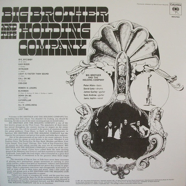 Big Brother & The Holding Company – Big Brother & The Holding Company Featuring Janis Joplin