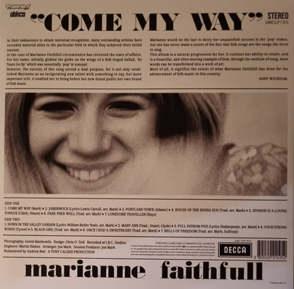 Marianne Faithfull – Come My Way - LP