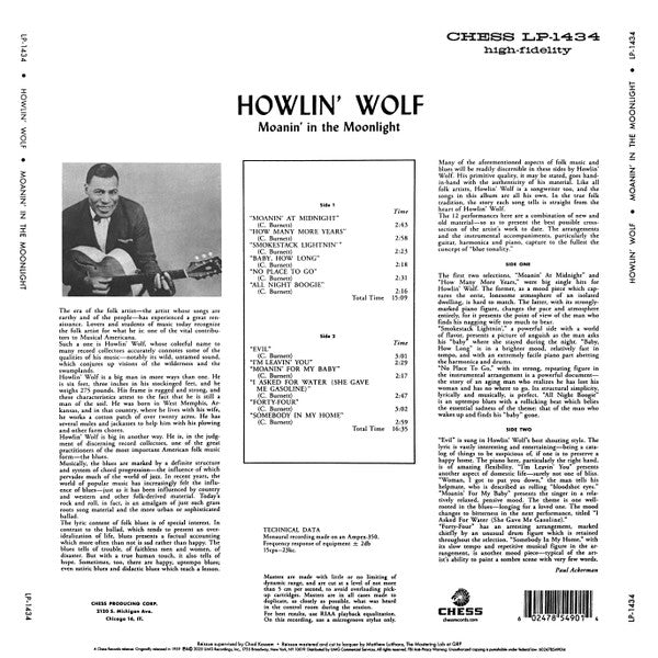 Howlin' Wolf – Moanin' In The Moonlight - LP