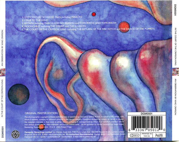King Crimson – In The Court Of The Crimson King - CD