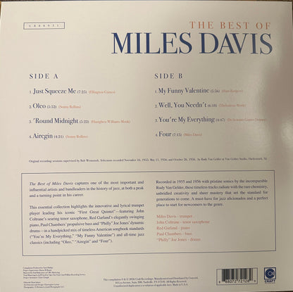 Miles Davis – The Best Of Miles Davis - LP