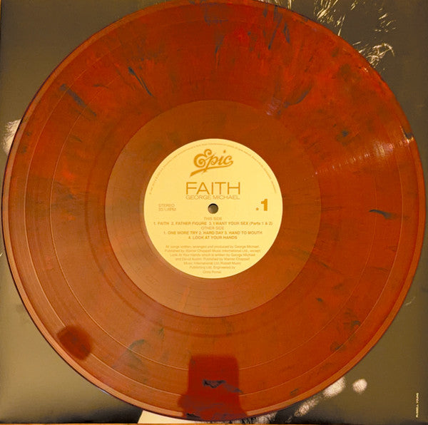 George Michael – Faith - LP - Red & Black Marbled