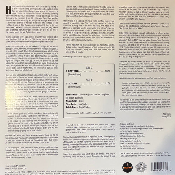 RSD2026 John Coltrane – The Tiberi Tapes: A Preview Of The Mythic Recordings