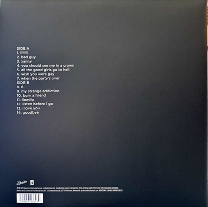 Billie Eilish – When We All Fall Asleep, Where Do We Go? - LP (Baby Blue)