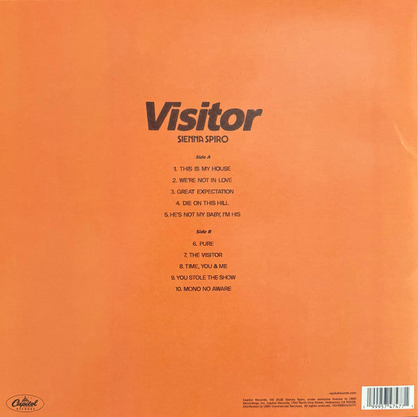 Sienna Spiro – Visitor - LP (Tangerine)