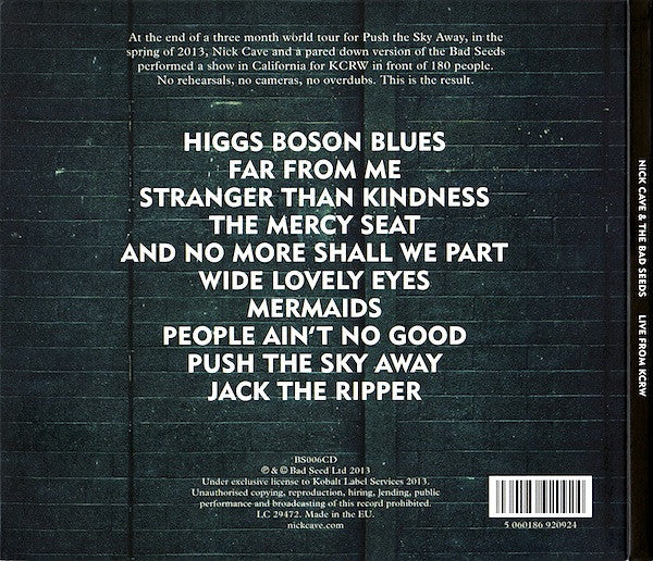 Nick Cave & The Bad Seeds – Live From KCRW - CD