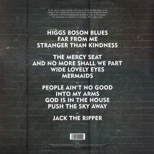 Nick Cave & The Bad Seeds – Live From KCRW - 2LP