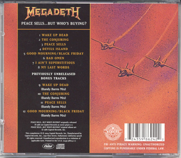 Megadeth – Peace Sells... But Who's Buying? - CD