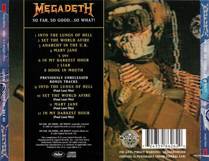 Megadeth – So Far, So Good...So What! - CD