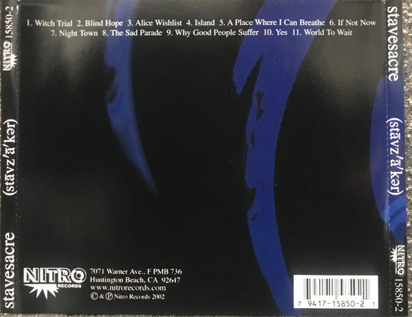 Stavesacre – (stāvz'ā'kər) - CD 2nd Hand (VG+)