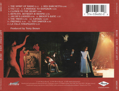 Rush – Exit...Stage Left - CD
