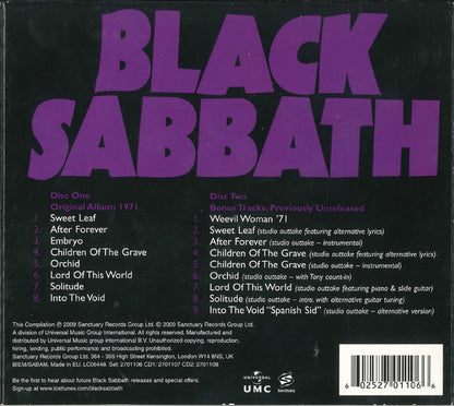 Black Sabbath – Master Of Reality CD