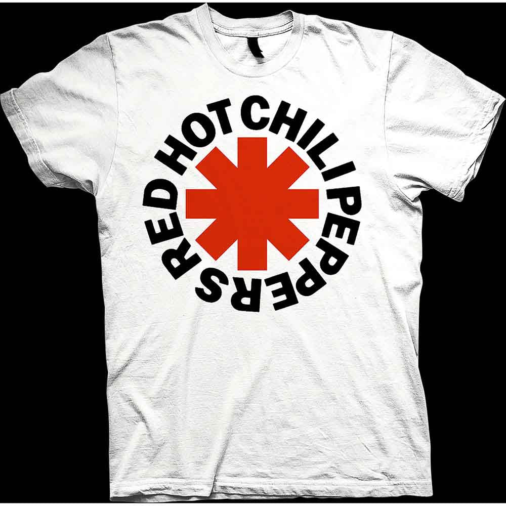 Red Hot Chili Peppers Unisex T-Shirt: Red Asterisk (White)